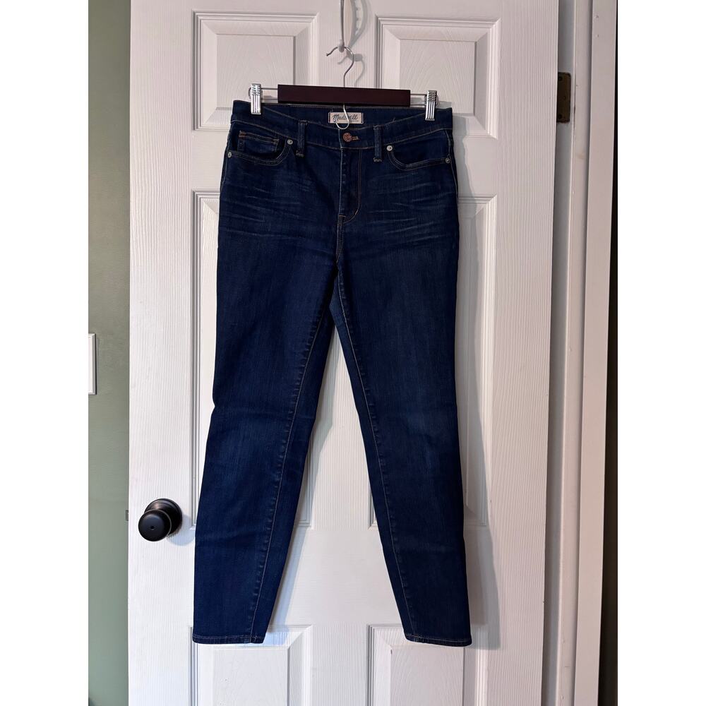 Madewell High Riser Skinny Jeans Women's Size 29 Dark Denim Casual Classic